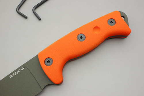 TKC: G10 Handle for Ontario RTAK II - Blaze Orange TKC: G10 Handle for Ontario RTAK II - Blaze Orange