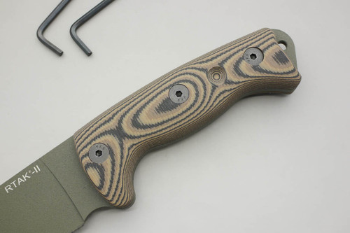 TKC: G10 Handle for Ontario RTAK II - Earth Camo TKC: G10 Handle for Ontario RTAK II - Earth Camo