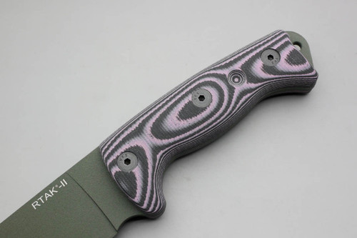 TKC: G10 Handle for Ontario RTAK II - Lavender & Black TKC: G10 Handle for Ontario RTAK II - Lavender & Black