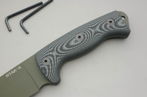 TKC: G10 Handle for Ontario RTAK II - Midnite Tiger, 1X1