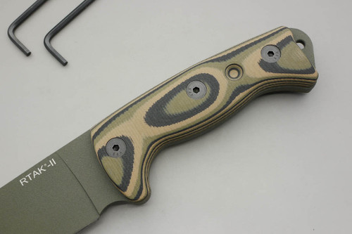 TKC: G10 Handle for Ontario RTAK II - Mil Spec Camo TKC: G10 Handle for Ontario RTAK II - Mil Spec Camo