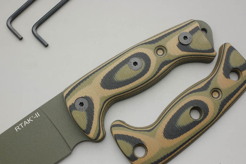 TKC: G10 Handle for Ontario RTAK II - Mil Spec Camo TKC: G10 Handle for Ontario RTAK II - Mil Spec Camo