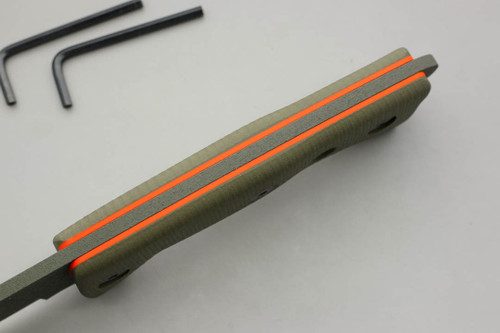 TKC: G10 Handle for Ontario RTAK II - Ranger Green w/ Orange Liner TKC: G10 Handle for Ontario RTAK II - Ranger Green w/ Orange Liner