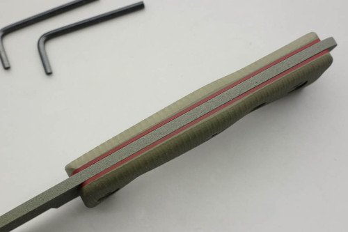 TKC: G10 Handle for Ontario RTAK II - Ranger Green w/ Red Liner TKC: G10 Handle for Ontario RTAK II - Ranger Green w/ Red Liner