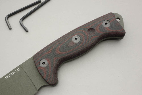 TKC: G10 Handle for Ontario RTAK II - Red & Black TKC: G10 Handle for Ontario RTAK II - Red & Black