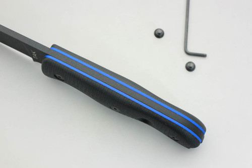 TKC: G10 Handle for Ontario TAK-1 - Black w/ Blue Liner TKC: G10 Handle for Ontario TAK-1 - Black w/ Blue Liner