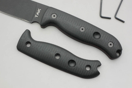 TKC: G10 Handle for Ontario TAK-1 - Black w/ Red Liner TKC: G10 Handle for Ontario TAK-1 - Black w/ Red Liner