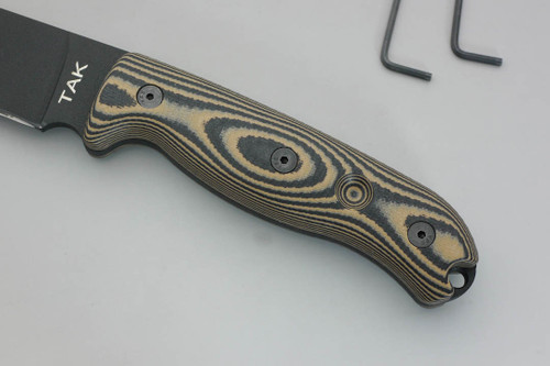 TKC: G10 Handle for Ontario TAK-1 - Brown & Black TKC: G10 Handle for Ontario TAK-1 - Brown & Black