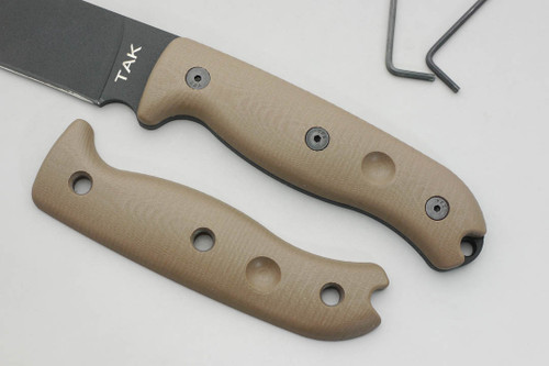 TKC: G10 Handle for Ontario TAK-1 - Earth Brown TKC: G10 Handle for Ontario TAK-1 - Earth Brown