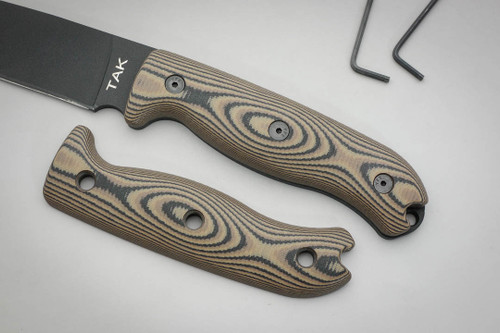 TKC: G10 Handle for Ontario TAK-1 - Earth Camo TKC: G10 Handle for Ontario TAK-1 - Earth Camo