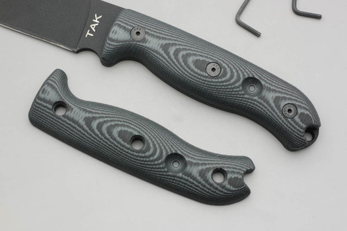 TKC: G10 Handle for Ontario TAK-1 - Midnite Tiger, 1X1 TKC: G10 Handle for Ontario TAK-1 - Midnite Tiger, 1X1