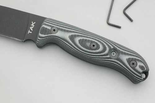 TKC: G10 Handle for Ontario TAK-1 - Midnite Tiger, 2X2 TKC: G10 Handle for Ontario TAK-1 - Midnite Tiger, 2X2