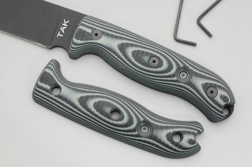 TKC: G10 Handle for Ontario TAK-1 - Midnite Tiger, 2X2 TKC: G10 Handle for Ontario TAK-1 - Midnite Tiger, 2X2