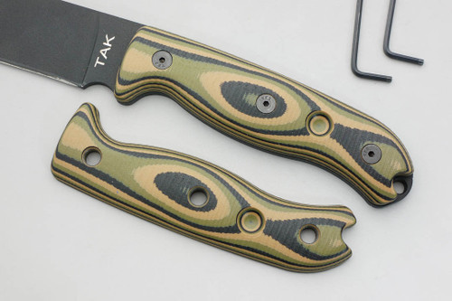 TKC: G10 Handle for Ontario TAK-1 - Mil Spec Camo TKC: G10 Handle for Ontario TAK-1 - Mil Spec Camo