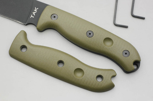 TKC: G10 Handle for Ontario TAK-1 - Ranger Green TKC: G10 Handle for Ontario TAK-1 - Ranger Green