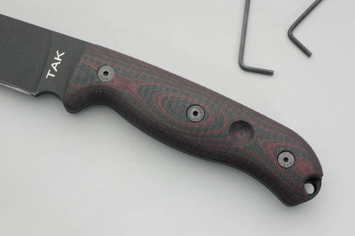 TKC: G10 Handle for Ontario TAK-1 - Red & Black TKC: G10 Handle for Ontario TAK-1 - Red & Black