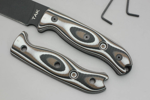 TKC: G10 Handle for Ontario TAK-1 - Winter Forest TKC: G10 Handle for Ontario TAK-1 - Winter Forest