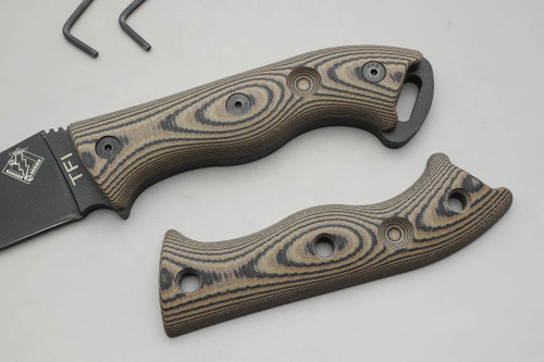 TKC: G10 Handle for Ontario TFI - Earth Camo TKC: G10 Handle for Ontario TFI - Earth Camo