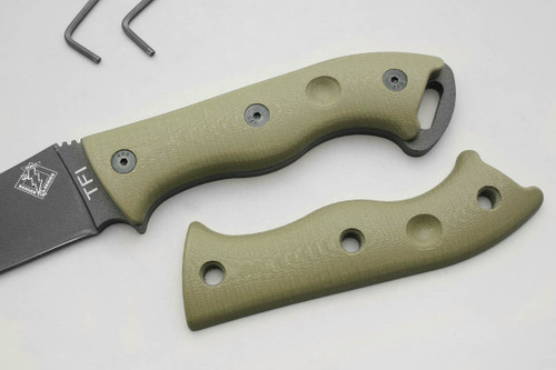 TKC: G10 Handle for Ontario TFI - Ranger Green TKC: G10 Handle for Ontario TFI - Ranger Green