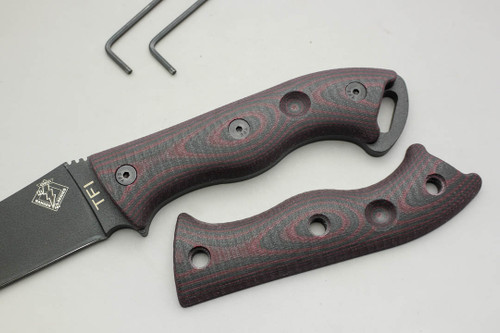 TKC: G10 Handle for Ontario TFI - Red & Black TKC: G10 Handle for Ontario TFI - Red & Black