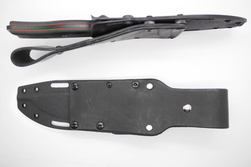 TKC: ESEE 6 Kydex Sheath w/ Slide Lock and Leather Backer, Black TKC: ESEE 6 Kydex Sheath w/ Slide Lock and Leather Backer, Black