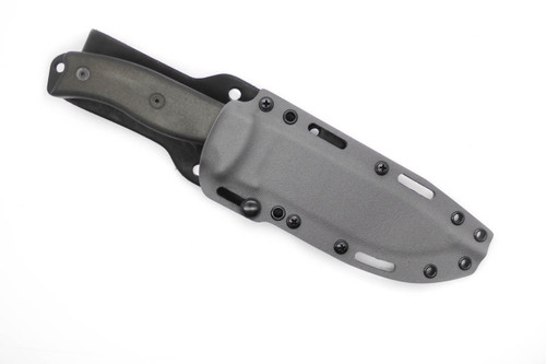 TKC: ESEE 6 Kydex Sheath w/ Slide Lock and Leather Backer, Gunmetal Grey TKC: ESEE 6 Kydex Sheath w/ Slide Lock and Leather Backer, Gunmetal Grey