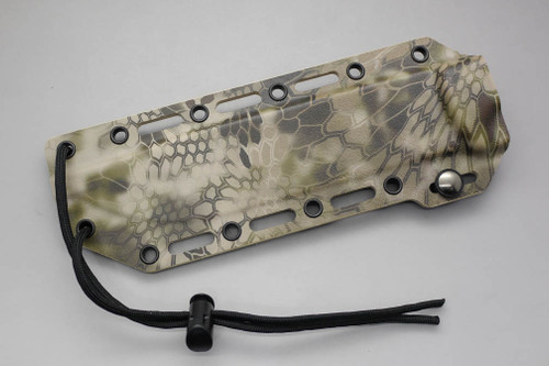TKC: Ontario RAT 7 / ESEE 6 Kydex Sheath w/ Slide Lock, Kryptek Highlander
