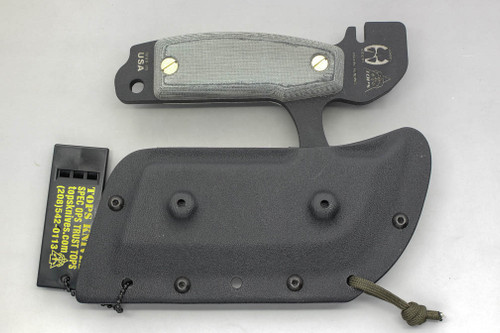 TOPS Knives ATAX Hand Axe, ATAX-01 - Black Traction Coated Blade - Black Linen Micarta Handle - Instructional DVD TOPS Knives ATAX Hand Axe, ATAX-01 - Black Traction Coated Blade - Black Linen Micarta Handle - Instructional DVD