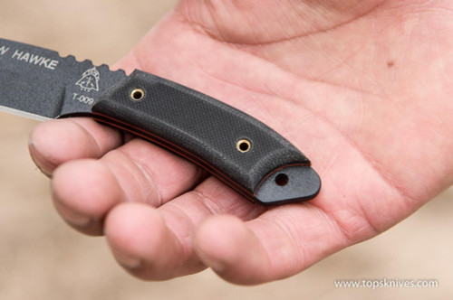 TOPS Knives Crow Hawke, CRH-01 - Black Traction Coated 2" Blade - Black G10 Handle TOPS Knives Crow Hawke, CRH-01 - Black Traction Coated 2" Blade - Black G10 Handle