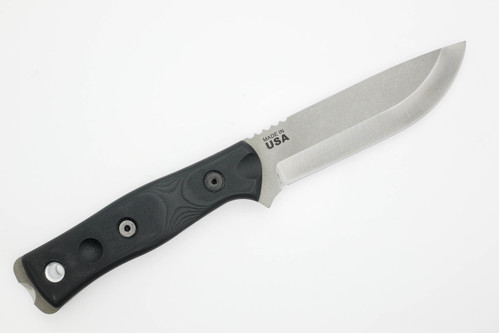 TOPS Knives Fieldcraft 154CM Stainless (By Brothers of Bushcraft), BROS-154-BLK10 - Tumble Finished 4.75" Blade - Black G10 Handle TOPS Knives Fieldcraft 154CM Stainless (By Brothers of Bushcraft), BROS-154-BLK10 - Tumble Finished 4.75" Blade - Black G10 Handle