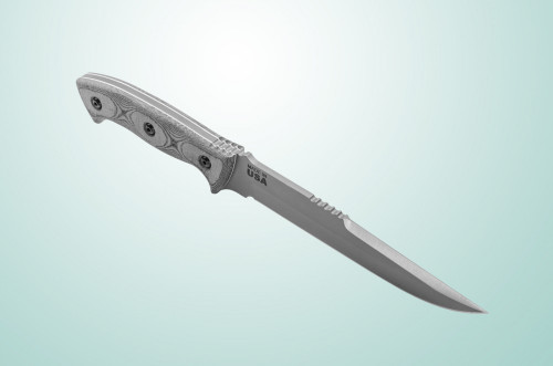 TOPS Knives Hazen Legion 6.0, HAZEN-LG - Sandblasted 6.7" Blade - Black Linen Micarta Handle TOPS Knives Hazen Legion 6.0, HAZEN-LG - Sandblasted 6.7" Blade - Black Linen Micarta Handle