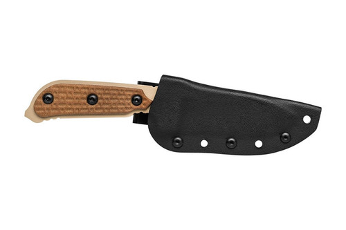 TOPS Knives Mil-Spie Elite - 1095 Steel - Tan Blade - Tan Canvas Micarta Scales TOPS Knives Mil-Spie Elite - 1095 Steel - Tan Blade - Tan Canvas Micarta Scales