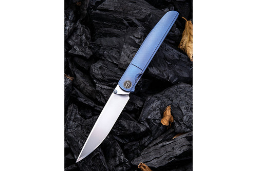 WE Knife Company 618F - Blue Titanium Framelock - 3.87" Satin Blade
