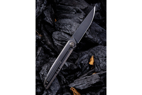 WE Knife Company 618G - Bronze/Black Titanium Framelock - 3.9" Black Blade