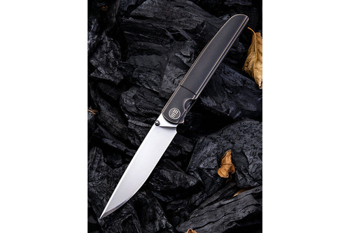 WE Knife Company 618H - Bronze/Black Titanium Framelock - 3.9" Satin Blade