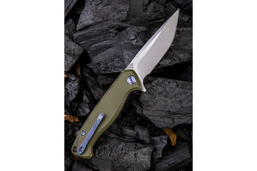 WE Knife Company Streak 818E - Green G10 Liner Lock - 3.4" Stonewash/Satin Blade WE Knife Company Streak 818E - Green G10 Liner Lock - 3.4" Stonewash/Satin Blade