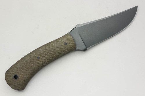 Winkler Knives - Blue Ridge Hunter - 80CRV2 Steel - Flat Grind - Green Laminate