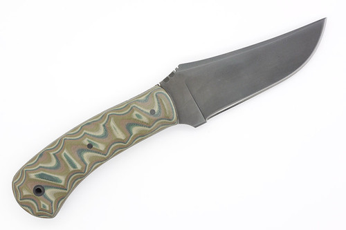 Winkler Knives - Blue Ridge Hunter - 80CRV2 Steel - Flat Grind - Sculpted Camo G10 Handle