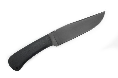Winkler Knives - Field Knife - 80CRV2 Steel - Flat Grind - Black Laminate Handle - Tapered Tang