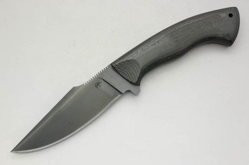 Winkler Knives - Knight Pathfinder - 80CRV2 Steel - Flat Grind - Black Canvas Micarta Handle