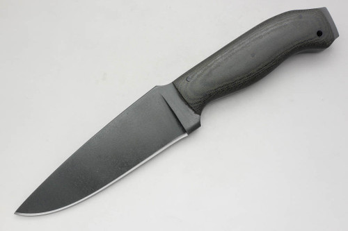 Winkler Knives - Striker - 80CRV2 Steel - Flat Grind - Black Canvas Micarta Handle