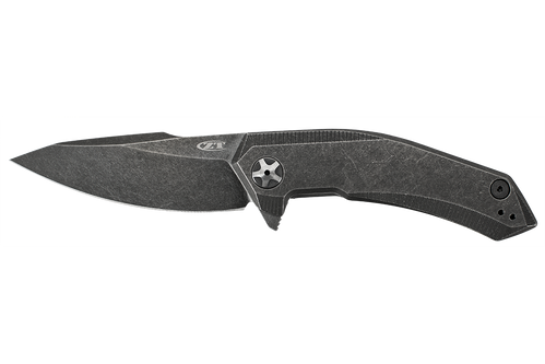 Zero Tolerance 0095BW Flipper S35VN Textured Titanium Handle, Blackwashed Blade