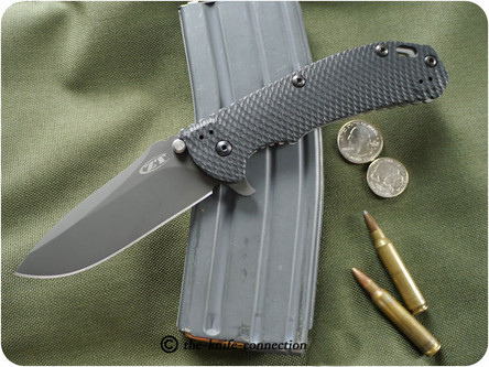 Zero Tolerance 0560BLK, Hinderer Design Folder Knife w/ Titanium & Black Textured G10 Handle - ZT0560BLK