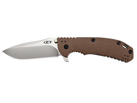 Zero Tolerance Hinderer Folding Blade Pocket Knife w/ Brown G10 & Titanium Handle - 0561