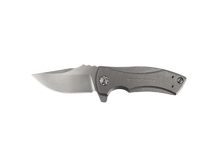 Zero Tolerance Les George Folding Blade Knife w/ Stone Washed Titanium Handle - 0900