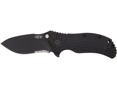 Zero Tolerance Strider/Onion Folding Blade Pocket Knife (Partially Serrated Blade) w/ Black G10 & Titanium Handle - 0300ST