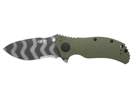 Zero Tolerance Strider/Onion Folding Blade Pocket Knife (Partially Serrated Blade) w/ Black G10 & Titanium Handle - 0301ST