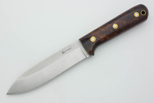 LT Wright Knives Gen 5 - Saber Grind - Desert Ironwood - Polished Finish - FREE Black Liners! - 1