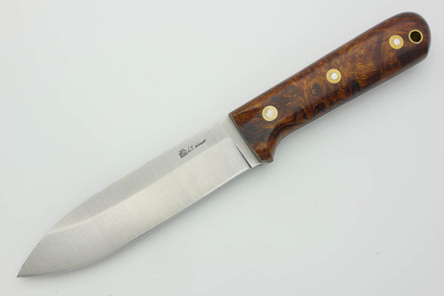 LT Wright Knives Gen 5 - Saber Grind - Desert Ironwood - Polished Finish - FREE Black Liners! - 3