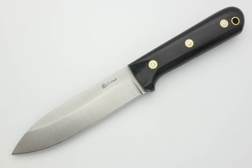LT Wright Knives Gen 5 - Saber Grind - Ebony - Polished Finish - FREE Black Liners!